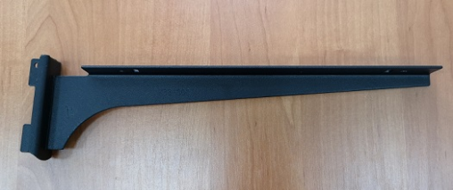 Кронштейн под полку с двойным зацепом L=300 мм правый BLACK SL7103-DX