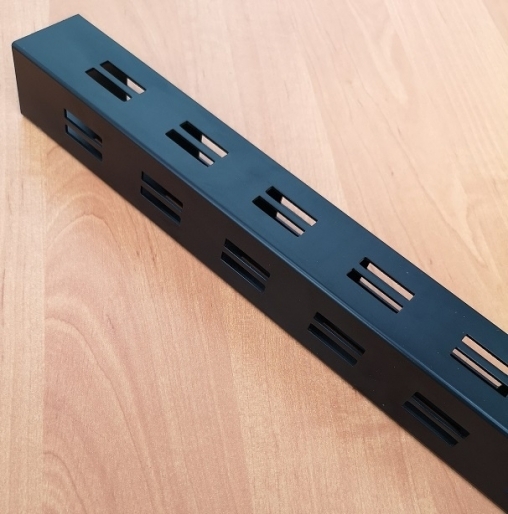 Стойка Bazic BLACK 40х40 мм с перфорацией H=1500 mm BLACK SL7164-1500