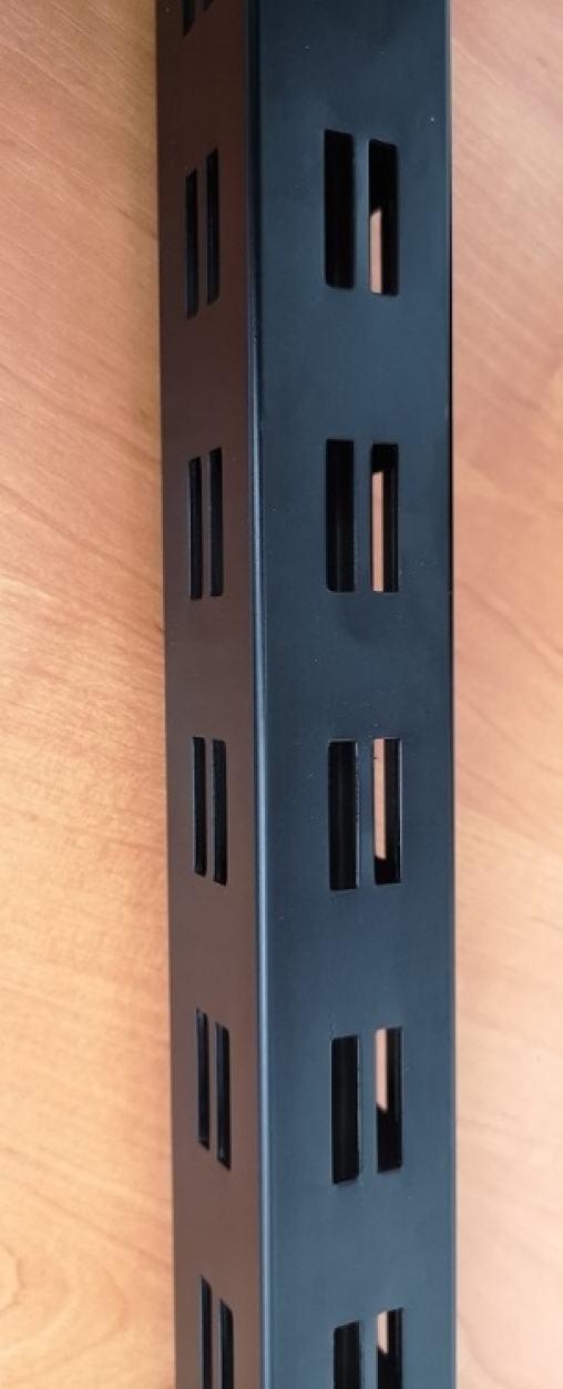 Стойка Bazic BLACK 40х40 мм с перфорацией H=1500 mm BLACK SL7164-1500