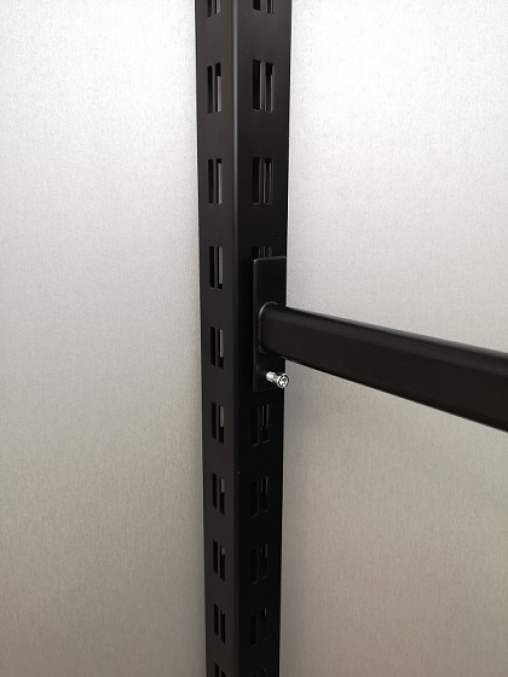 Стойка Bazic BLACK 40х40 мм с перфорацией H=1500 mm BLACK SL7164-1500