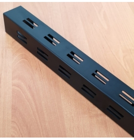 Стойка Bazic BLACK 40х40 мм с перфорацией H=1500 mm BLACK SL7164-1500